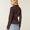 Stretch Poplin-skjorte med knapper