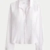 Stretch Poplin-skjorte med knapper
