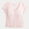 Stretch Poplin teksturert kortermet skjorte