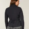 Stretch-skjorte i poplin i smokingstil