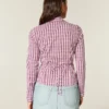 Stretch-skjorte i poplin i smokingstil