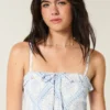 Stroppeløs smocked maxi-kjole