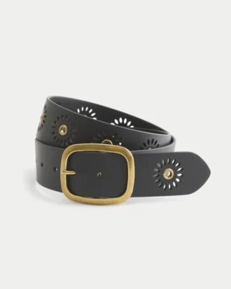 Sunburst Grommet vegansk skinnbelte
