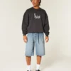 Superbaggy denimshorts i mediumvask