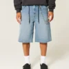 Superbaggy denimshorts i mediumvask