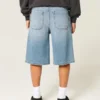 Superbaggy denimshorts i mediumvask