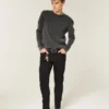 Svart No Fade Athletic Skinny Jeans