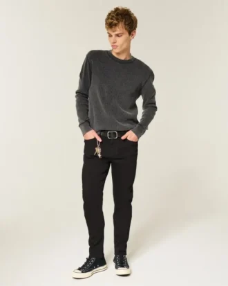 Svart No Fade Athletic Skinny Jeans