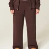 Sweatpants med hjertelomme og vide ben