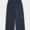 Sweatpants med hjertelomme og vide ben