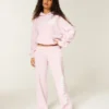 Sweatpants med logo og vide ben