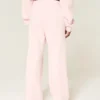 Sweatpants med vid ben og logo
