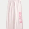 Sweatpants med vid ben og logo
