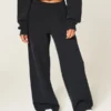 Sweatpants med vide ben