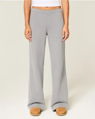 Sweatpants med vide ben