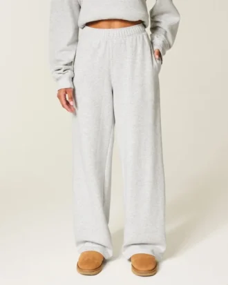 Sweatpants med vide ben