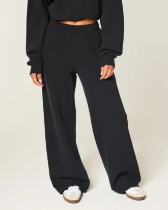 Sweatpants med vide ben