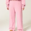 Sweatpants med vide ben