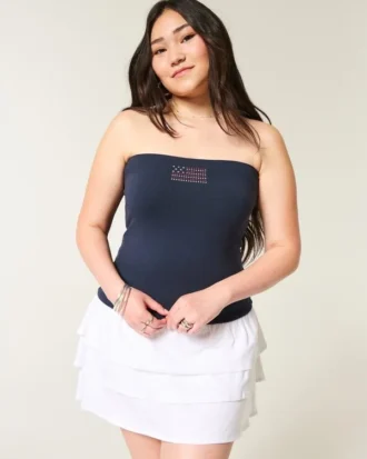 Taylor Shine grafisk tube-top