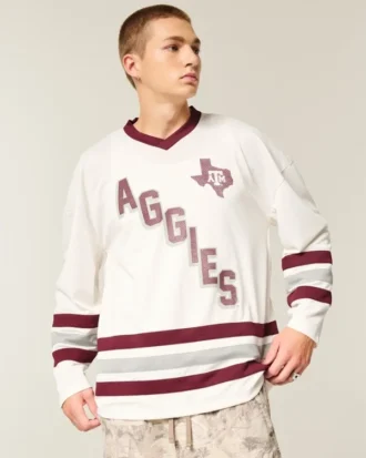 Texas A&M University Aggies grafisk hockeyjersey
