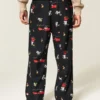 Tom og Jerry grafisk flanellpyjamasbukse