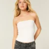Tube-top med blonder over hele