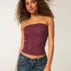 Tube-top med blonder over hele