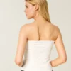 Tube-top med blonder over hele