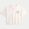 Tung baggy kort Los Angeles grafisk fotball-T-skjorte