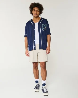 Twill-shorts over kneet