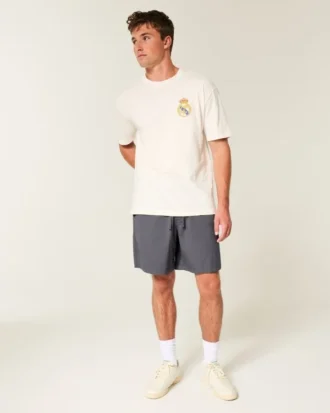 Twill-shorts over kneet