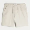 Twill-shorts over kneet