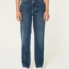 Ultra High-Rise Dark Wash 90s Straight Jeans