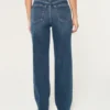 Ultra High-Rise Dark Wash 90s Straight Jeans