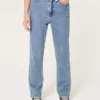 Ultra High-Rise Medium Wash 90s Straight Jeans