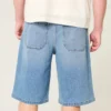 Under kneet Medium vask Superbaggy denimshorts