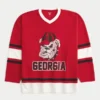 University of Georgia Bulldogs grafisk hockey-trøye