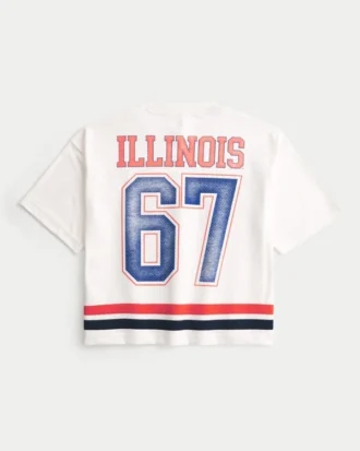 University of Illinois Fighting Illini grafisk fotballtrøye