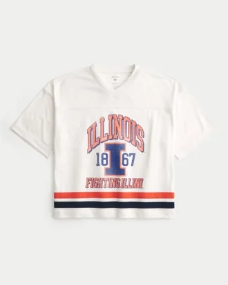 University of Illinois Fighting Illini grafisk fotballtrøye