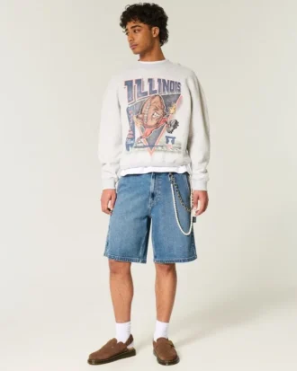 University of Illinois Fighting Illini grafisk sweatshirt