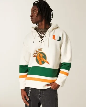 University of Miami Hurricanes grafisk hockey-jersey-hettegenser