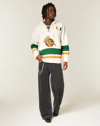 University of Miami Hurricanes grafisk hockey-jersey-hettegenser