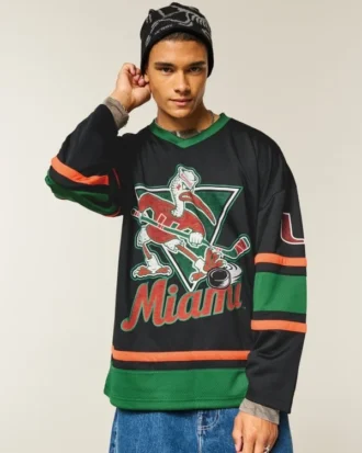 University of Miami Hurricanes grafisk hockey-trøye