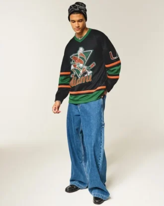 University of Miami Hurricanes grafisk hockey-trøye