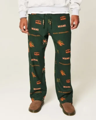 University of Miami HurricanesGrafiske flanellbukser