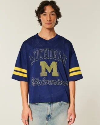 University of Michigan Wolverines grafisk fotballtrøye