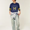 University of Michigan Wolverines grafisk fotballtrøye