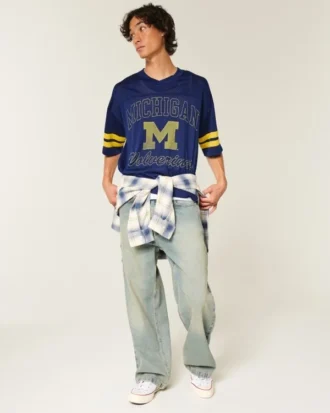 University of Michigan Wolverines grafisk fotballtrøye