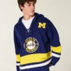 University of Michigan Wolverines grafisk hockey-trøye med hette