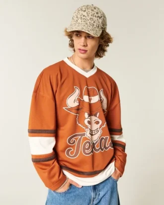 University of Texas at Austin Longhorns grafisk hockey-trøye